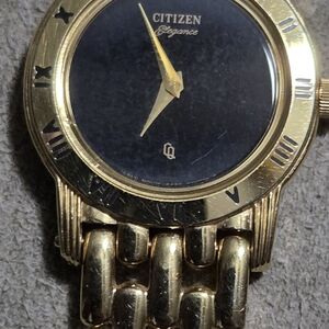 Citizen Gold and Black Watch